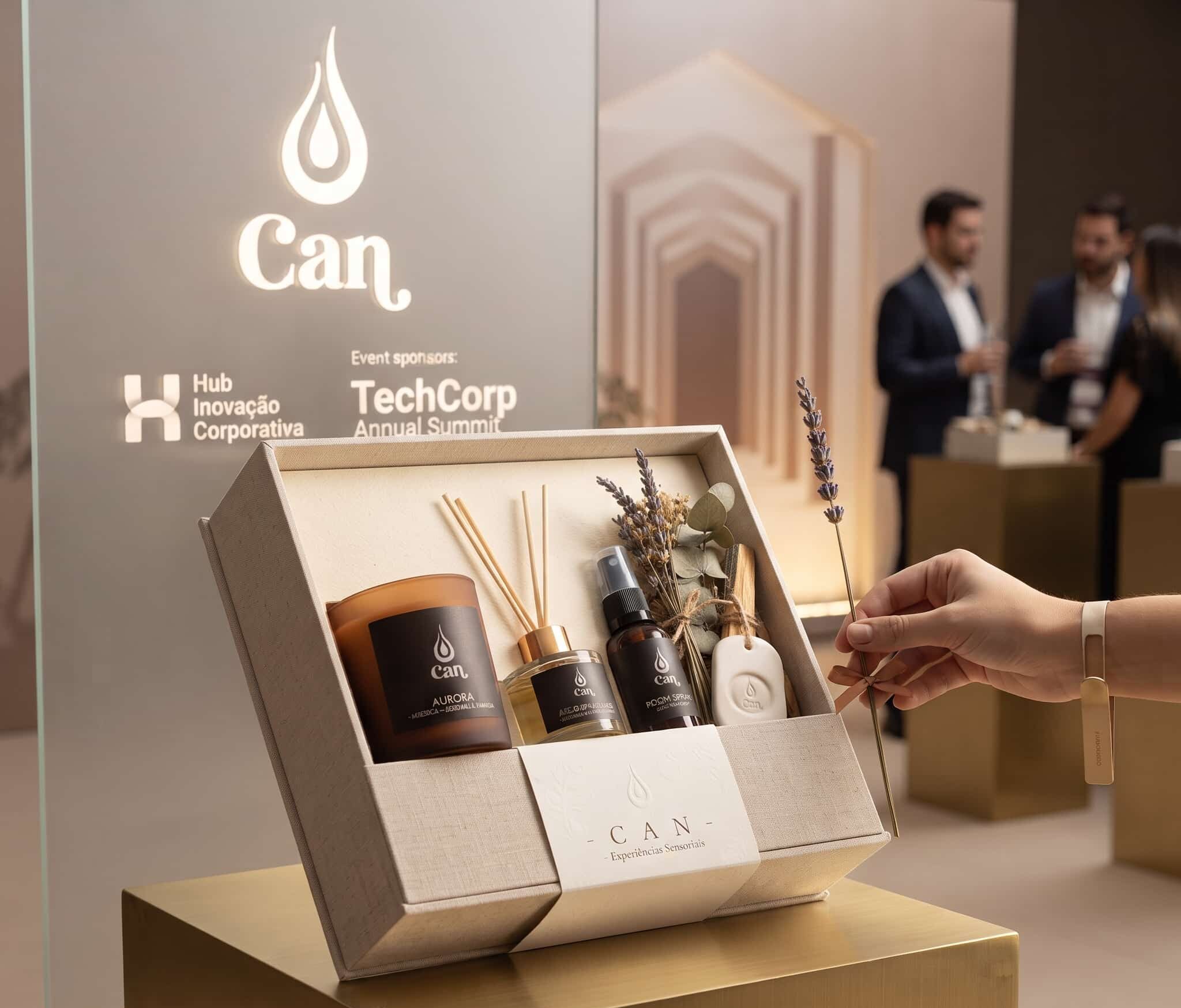 kits aromáticos para serem entregues em eventos corporativos