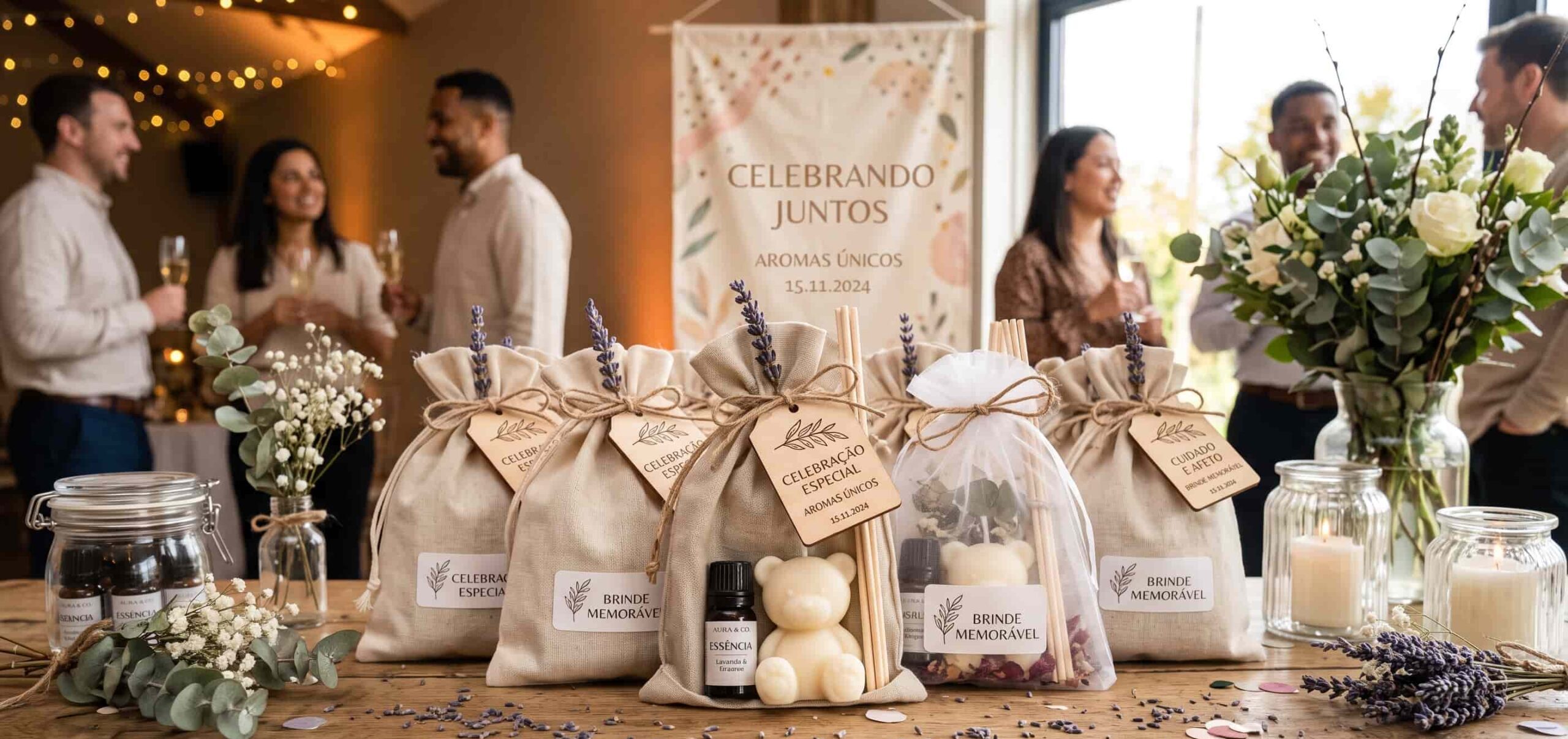 Lembrancinhas aromáticas que marcam eventos inesquecíveis