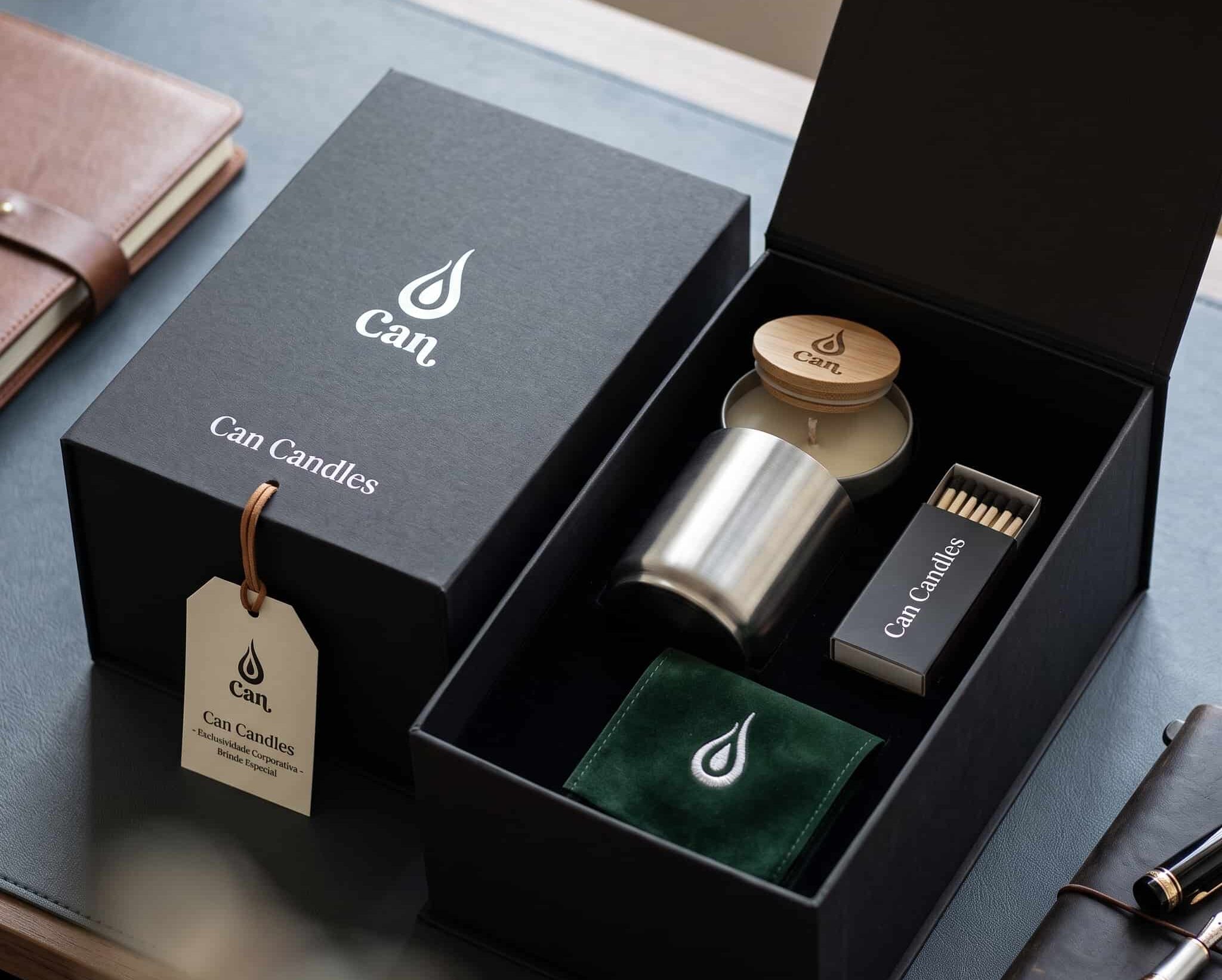 brindes corporativos com a Can Candles na assinatura