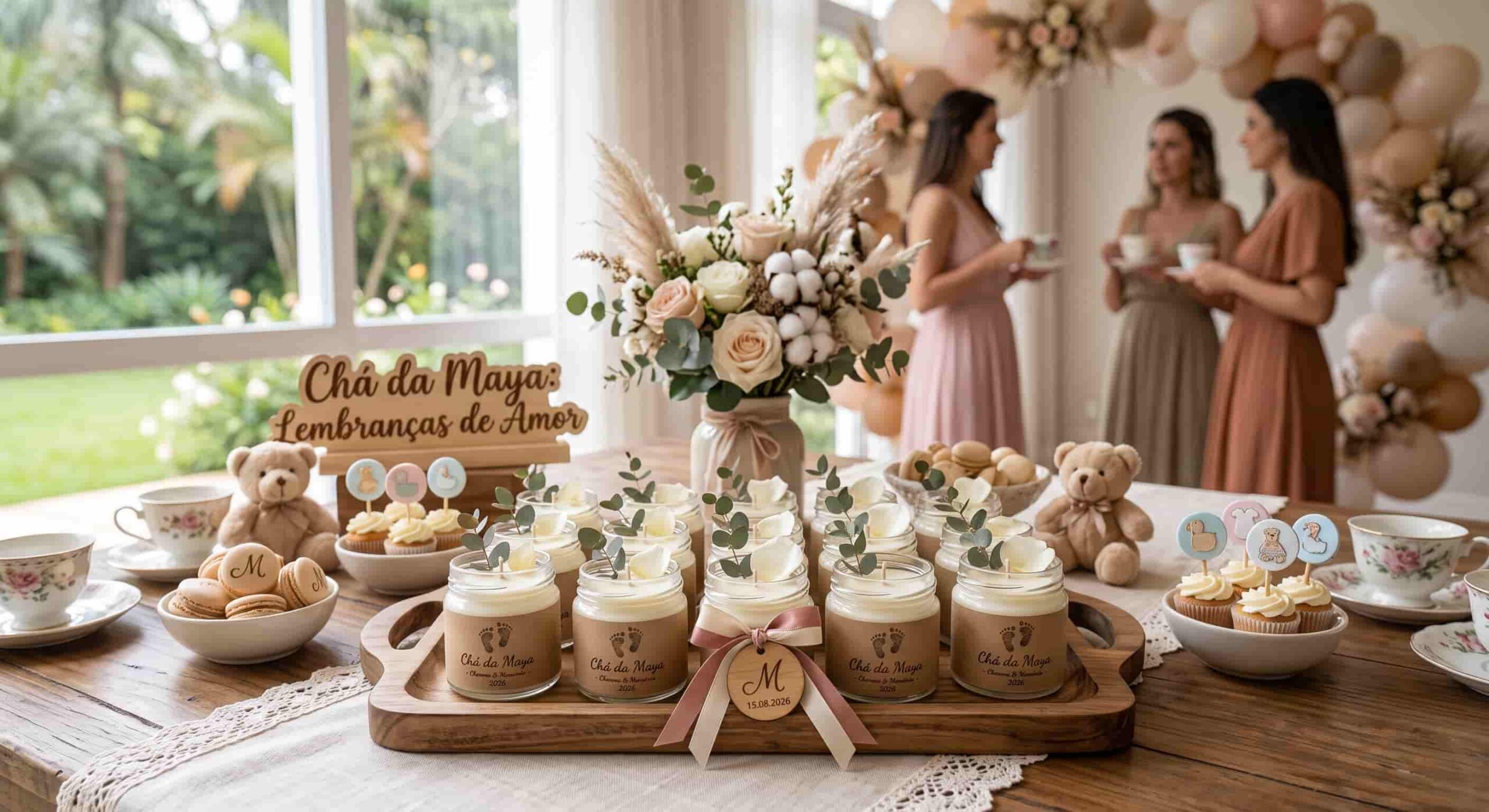 mini velas personalizadas como lembrancinhas de chás de bebês. Mimos para seus convidados. Feitos pela Can Candles