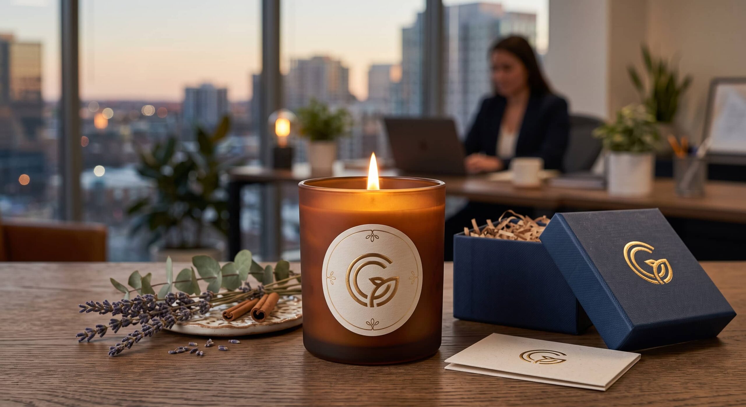 Velas Personalizadas para brindes corporativos da Can Candles